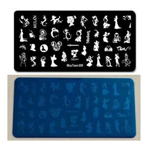 New - Mulan - Nail Stamping Plate
